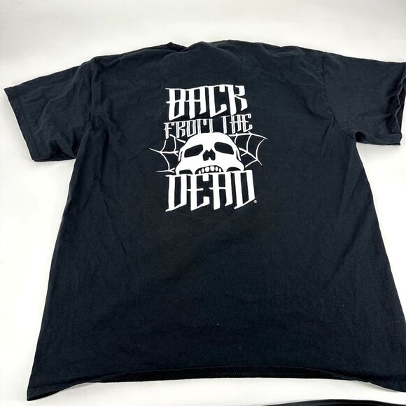 Busch Gardens Howl-O-Scream 2021 Black T-Shirt Back From the Dead Size XL - Picture 10 of 10